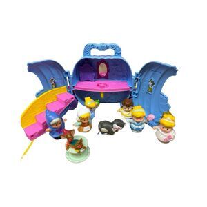 Little People Fisher Price Cinderella Fairy Godmother Teacup Lucifer Carriage